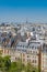 Paris, typical buildings and roofs in the Marais