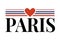 Paris typography slogan drawing modern Fashion Slogan for T-shirt and apparels graphic vector Print