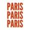 Paris typography slogan drawing modern Fashion Slogan for T-shirt and apparels graphic vector Print