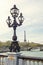 Paris view. Bridge of Alexandre III against the Eiffel Tower in Paris, France.