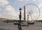 The Paris wheel on the Place de la Concorde. By area moving veh