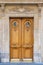 Paris, wooden door