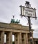 Pariser Platz Sign and Brandenburg Gate in the Background