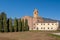 Parish church of the Madonna dell`Acqua in Cascina, Pisa, Italy, on a sunny day