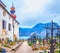 The Parish Church`s cemetery in Traunkirchen, Austria