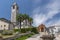 The parish church of Santi Gervasio and Protasio stands in the 16th century on Piazza della Chiesa in the historic centre of