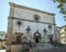 Parish `S.Maria della Valle` church facade, Scanno, Abruzzo, Italy
