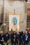 Parishioners parade to the parish church for Palm Sunday services in Montalbano Elicona