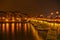 The Parisian bridge Pont Neuf at night