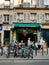 Parisian life, the bar on the footpath in Paris