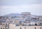 Parisian roofs and Arc de Triomphe