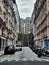 The parisian stairs in Montmartre neighbourhood, urban typical of the 18th district of Paris, France