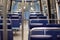 Parisian subway empty seats