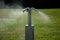 Park air freshener with micro drip sprayer made of stainless steel in a public park in the hot summer will relieve runners who wil