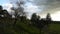 Park of the aqueducts at sunset