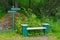 Park bench in Mustila Arboretum