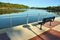 Park Bench Overlooking River