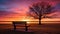 park bench silhouette