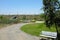 Park Benches in the Bosque Area of the Great Park open space trail system