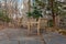 Park Benches on a Cold Winter Morning