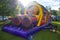 Park blow up bubble plastic fun playhouse for childern on a holiday park event