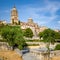 Park and Cathedral in Salamanca