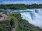 Park at the edge of the American Falls at Niagara Falls