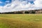 Park with Empty Football Pitches on a Winter Day