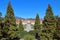 PARK OF ESTENSE PALACE IN VARESE CITY IN ITALY