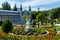 Park `Flower-garden` - one of the most beautiful and favorite places of the resort of Pyatigorsk