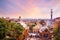 Park Guell in Barcelona at sunset