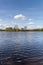 Park with a lake, St Chad Nature Reserve,Derbyshire, England, April 2022