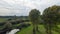 A park at late September, view of a river