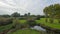 A park at late September, view of a river