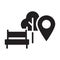 Park location, park, location, tree fully editable vector icon