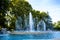 The Park on Margaret Island in the River Danube in Budapest is a quiet oasis in the busy city of Budapest in Hungary