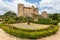 Park of medieval Berze castle, France