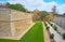 The park in moat of Mdina fortress, Malta