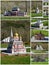 Park with mock-ups thumbnails of historical and natural landmarks in Veliko Tarnovo,