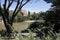 A park next to the Sagrada de Familia church