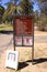 Park rules nd warnings at Agua Caliente Park in Tucson AZ