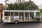 Park transport bus in Polynesian Cultural Center in Laie, Oahu, Hawaii, USA