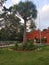 Park, Trees, plants, building, Green, Sky, Grass,