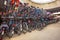 Parked bicycles at central station