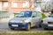 Parked Fiat Seicento car