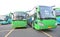 parked large buses