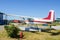 Parked Seaplane under Clear Blue Sky