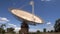 PARKES, AUSTRALIA - JAN, 13, 2021: a close shot of the csiro radio telescope at parkes