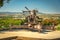 Parkes, NSW, Australia - Military gun at the Memorial Hill Lookout