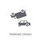 Parking crash icon. Trendy Parking crash logo concept on white b